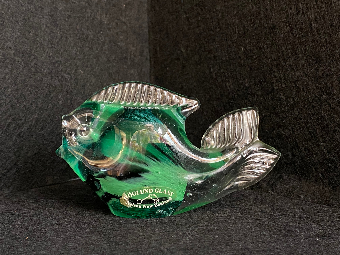 Hoglund Glass Nelson NZ glass fish 1996