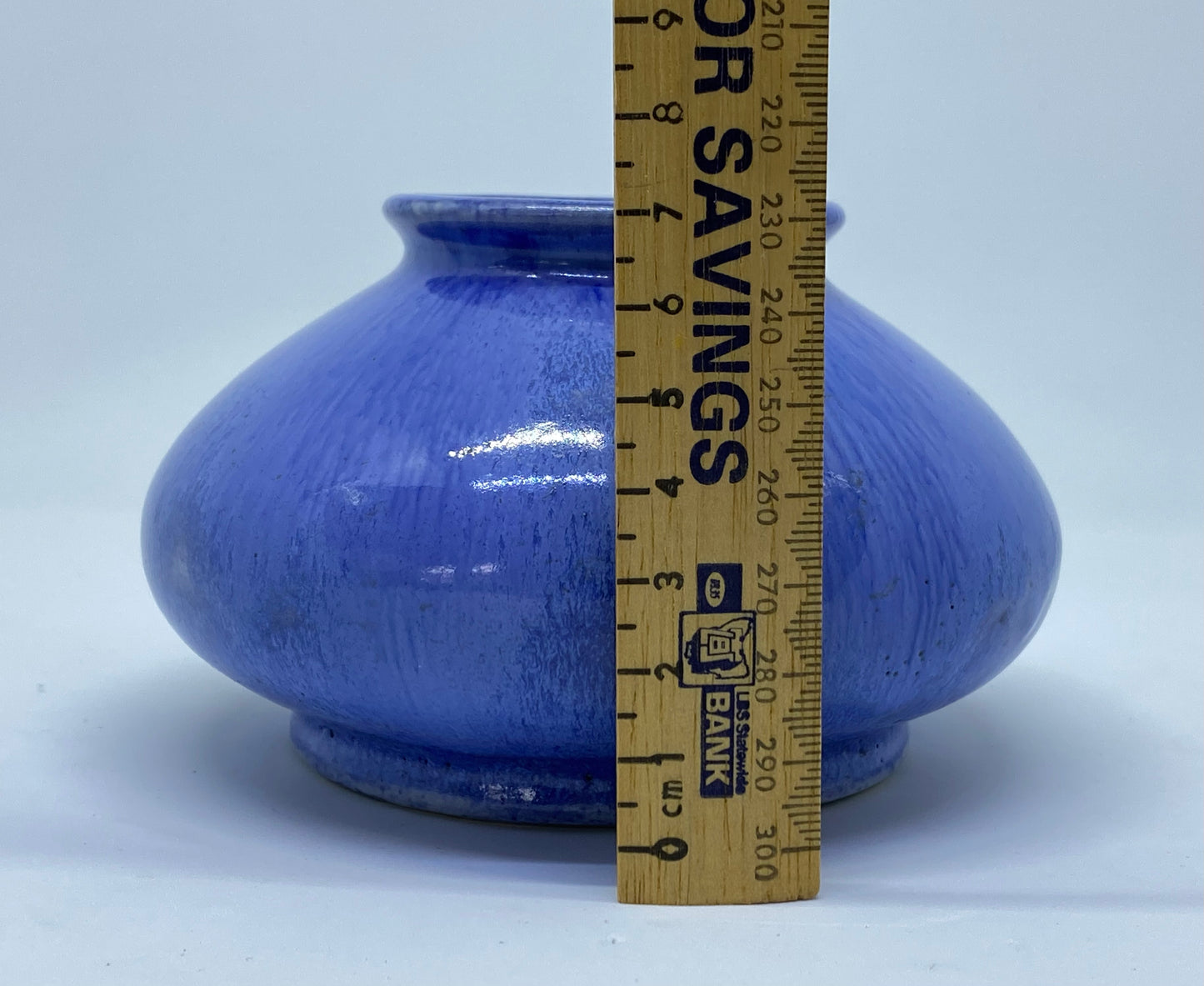 Vintage Melrose Pottery Vase - blue