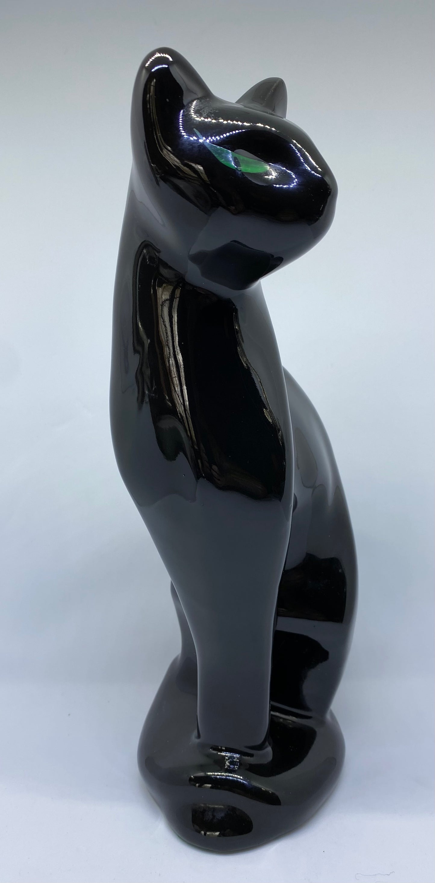 Large sleek and sexy Copperart 1980s Siamese Cat Statue