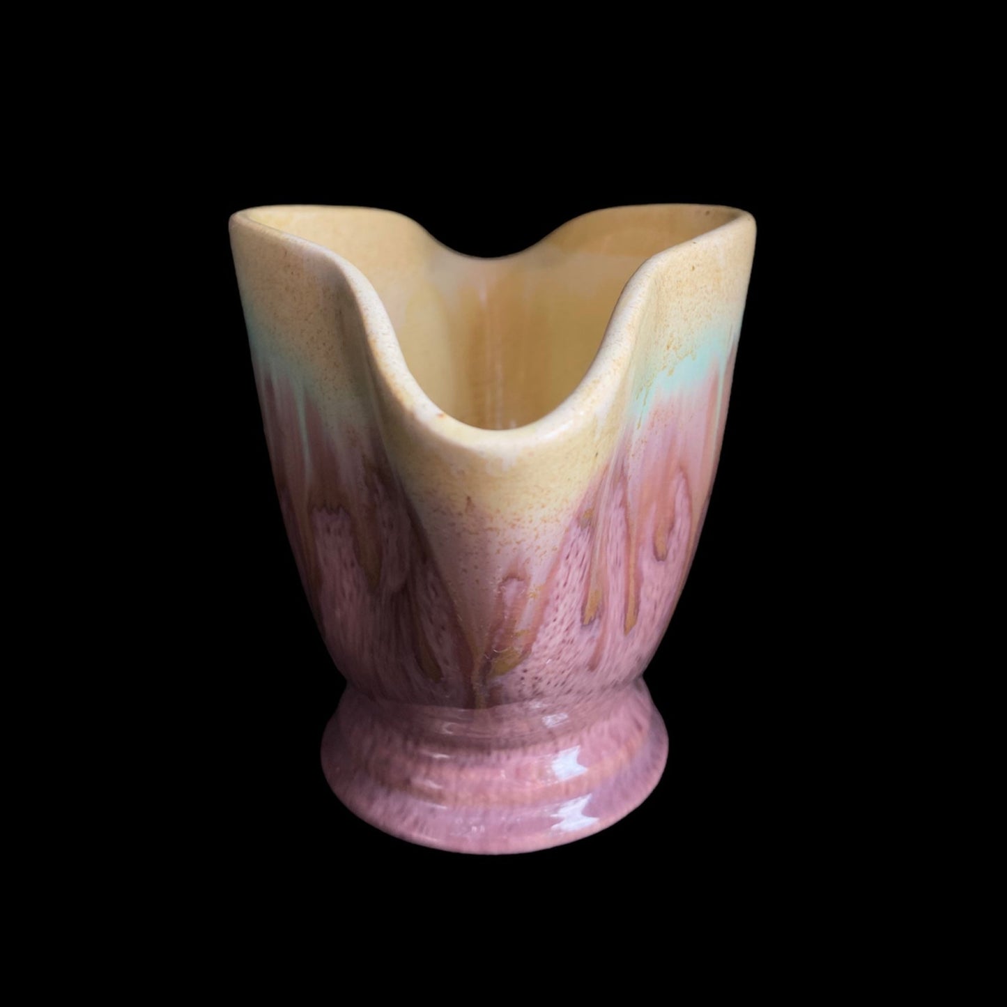 Remued - late series Shape 4 - wedge shape vase in purple