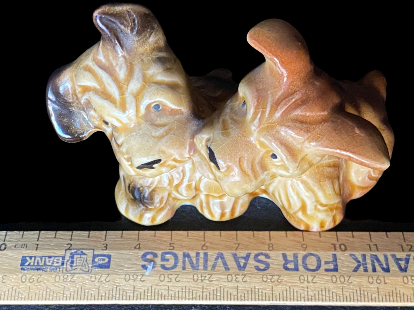 Vintage 1950s Japanese Scotty dogs figurine