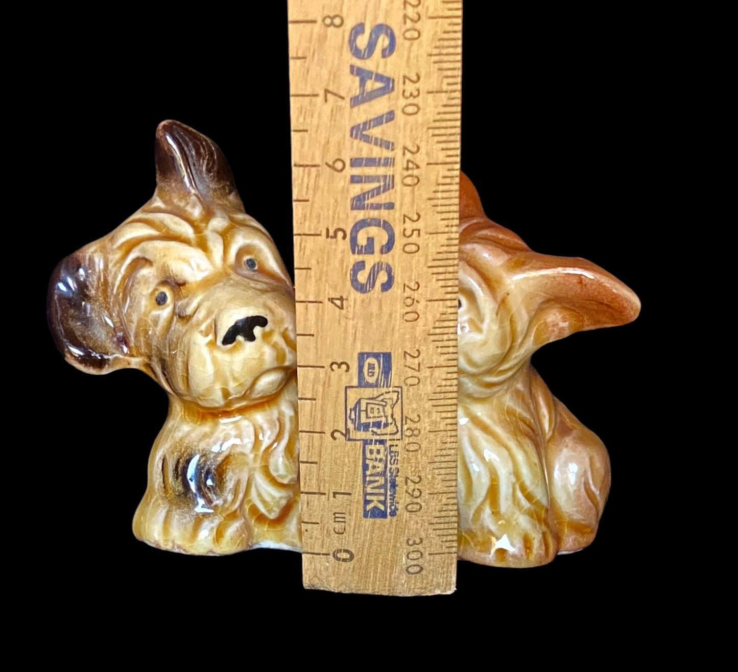 Vintage 1950s Japanese Scotty dogs figurine