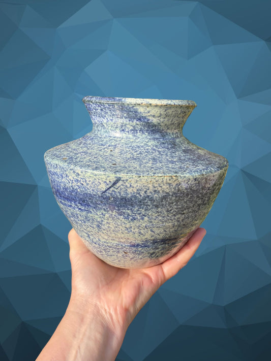 “Mogo Pottery” Australia pottery vase in blue