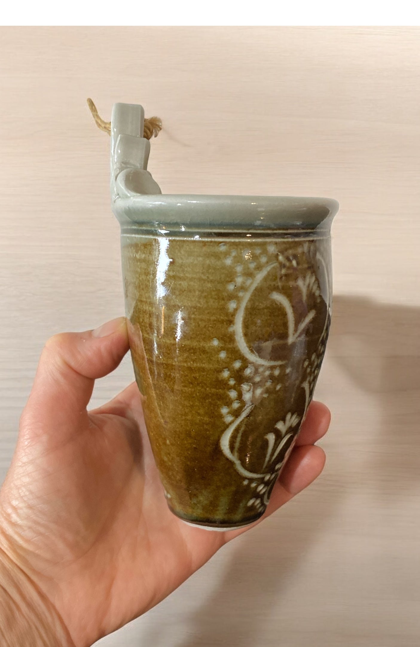 Cygnet Pottery Tasmania Vase/wall pocket