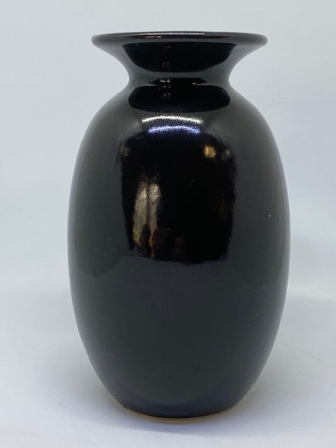 West German Scheurich Vase 229-15 (black glaze - small)