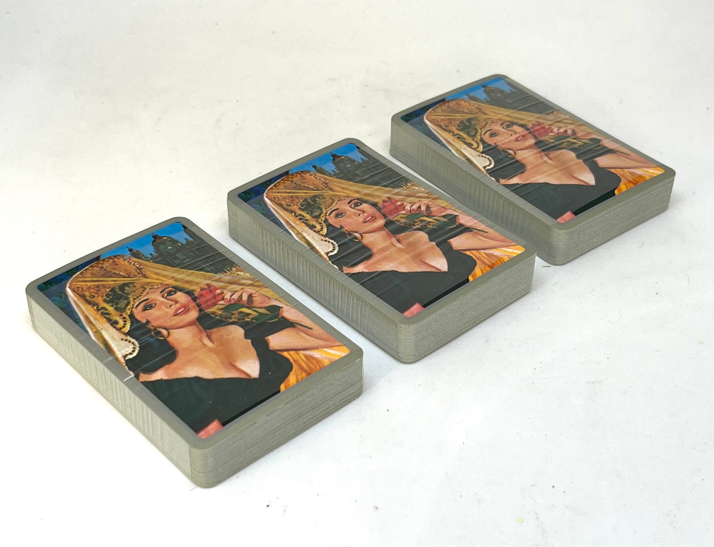 Vintage Valentine playing cards